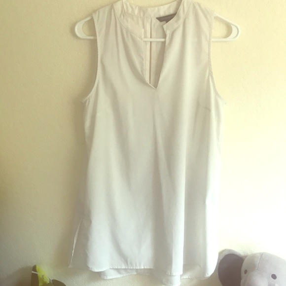 Banana Republic White sleeveless top Sz S - Picture 1 of 4